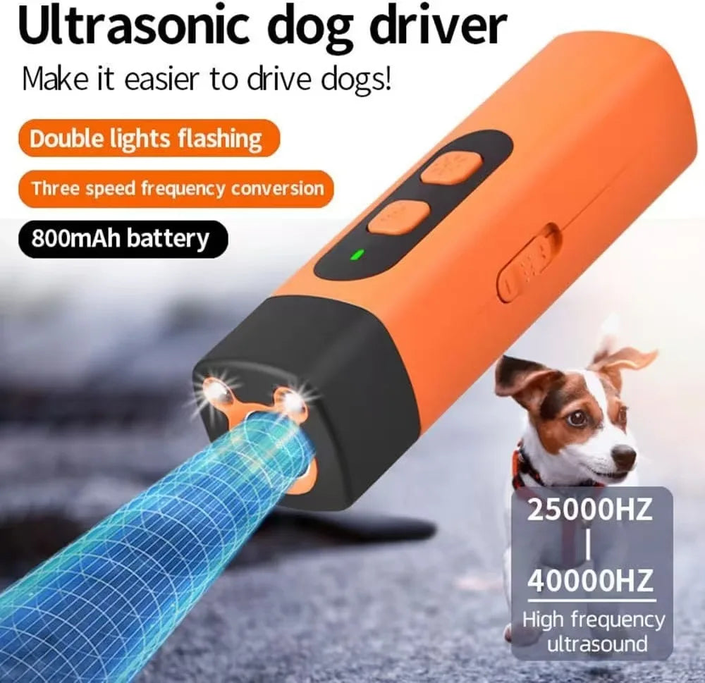Humane Ultrasonic Dog Training Deterrent Rechargeable Anti Barking Device For Small Medium Large Dogs Stop Nuisance Barking