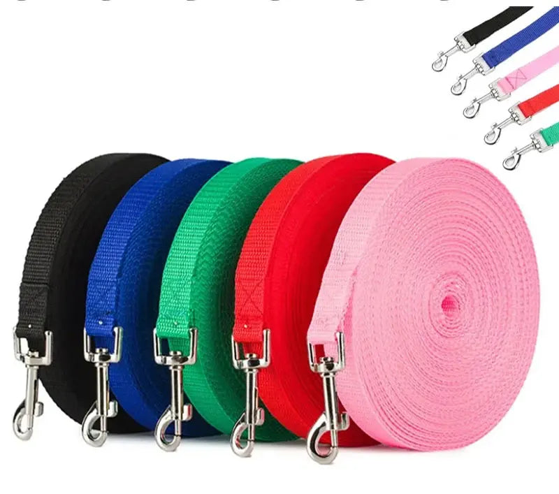 Nylon extra long training dog leash 3 /6 /10 meters pet leash for walking dogs Durable and strong traction rope Pet Products