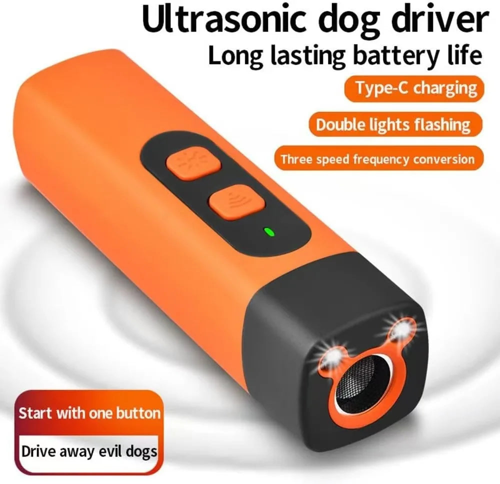 Humane Ultrasonic Dog Training Deterrent Rechargeable Anti Barking Device For Small Medium Large Dogs Stop Nuisance Barking