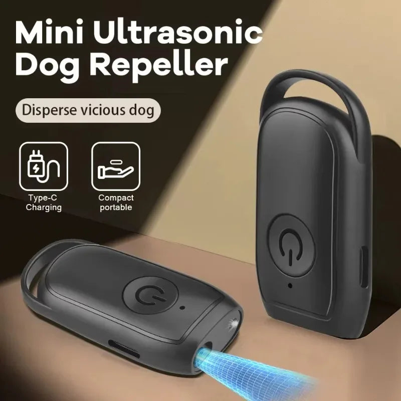 Portable Mini Ultrasonic Dog Training Device Stop Barking Repeller Outdoor Safe Anti-Bark Control for Dogs