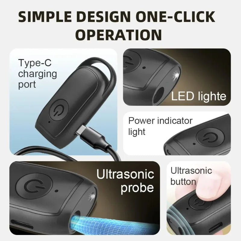 Portable Mini Ultrasonic Dog Training Device Stop Barking Repeller Outdoor Safe Anti-Bark Control for Dogs
