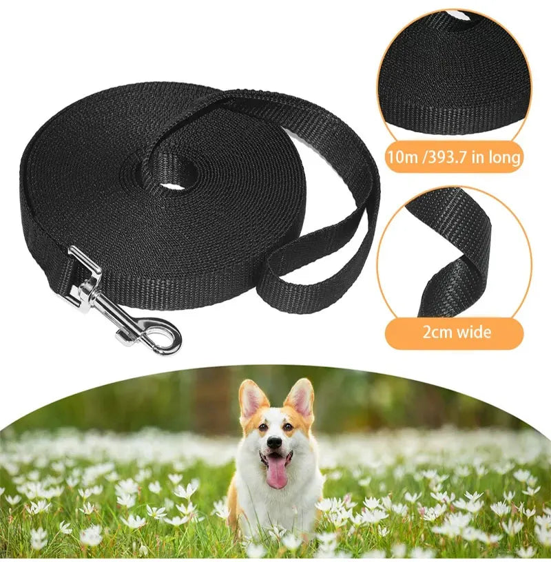Nylon extra long training dog leash 3 /6 /10 meters pet leash for walking dogs Durable and strong traction rope Pet Products
