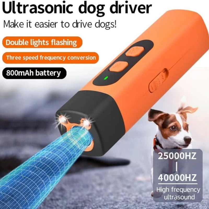 Humane Ultrasonic Dog Training Deterrent Rechargeable Anti Barking Device For Small Medium Large Dogs Stop Nuisance Barking