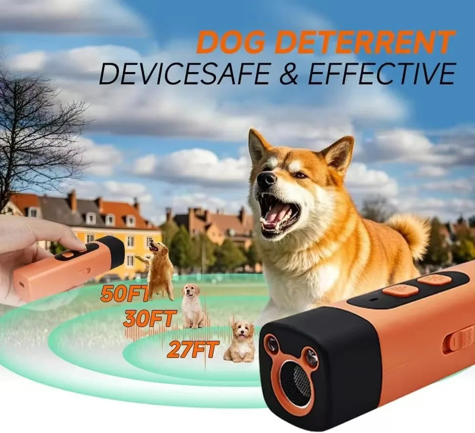 Humane Ultrasonic Dog Training Deterrent Rechargeable Anti Barking Device For Small Medium Large Dogs Stop Nuisance Barking