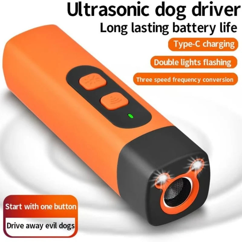 Humane Ultrasonic Dog Training Deterrent Rechargeable Anti Barking Device For Small Medium Large Dogs Stop Nuisance Barking