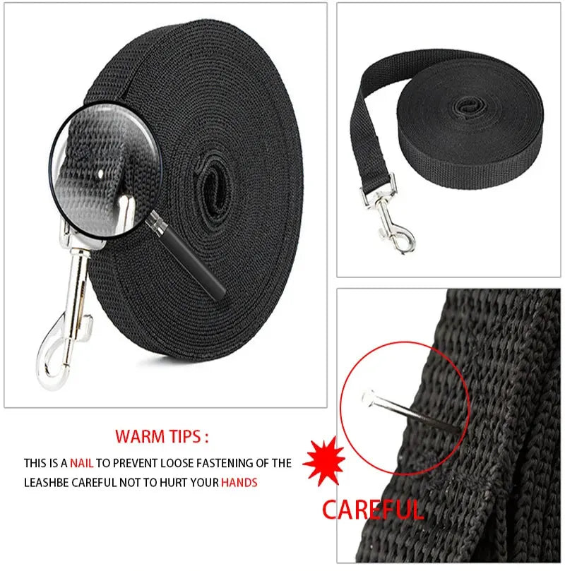 Nylon extra long training dog leash 3 /6 /10 meters pet leash for walking dogs Durable and strong traction rope Pet Products