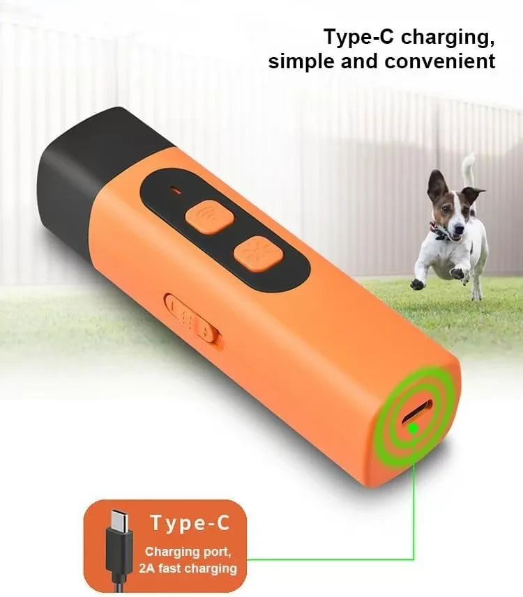 Humane Ultrasonic Dog Training Deterrent Rechargeable Anti Barking Device For Small Medium Large Dogs Stop Nuisance Barking