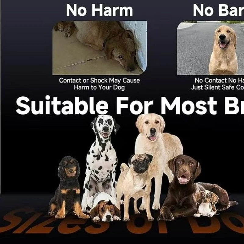 Humane Ultrasonic Dog Training Deterrent Rechargeable Anti Barking Device For Small Medium Large Dogs Stop Nuisance Barking